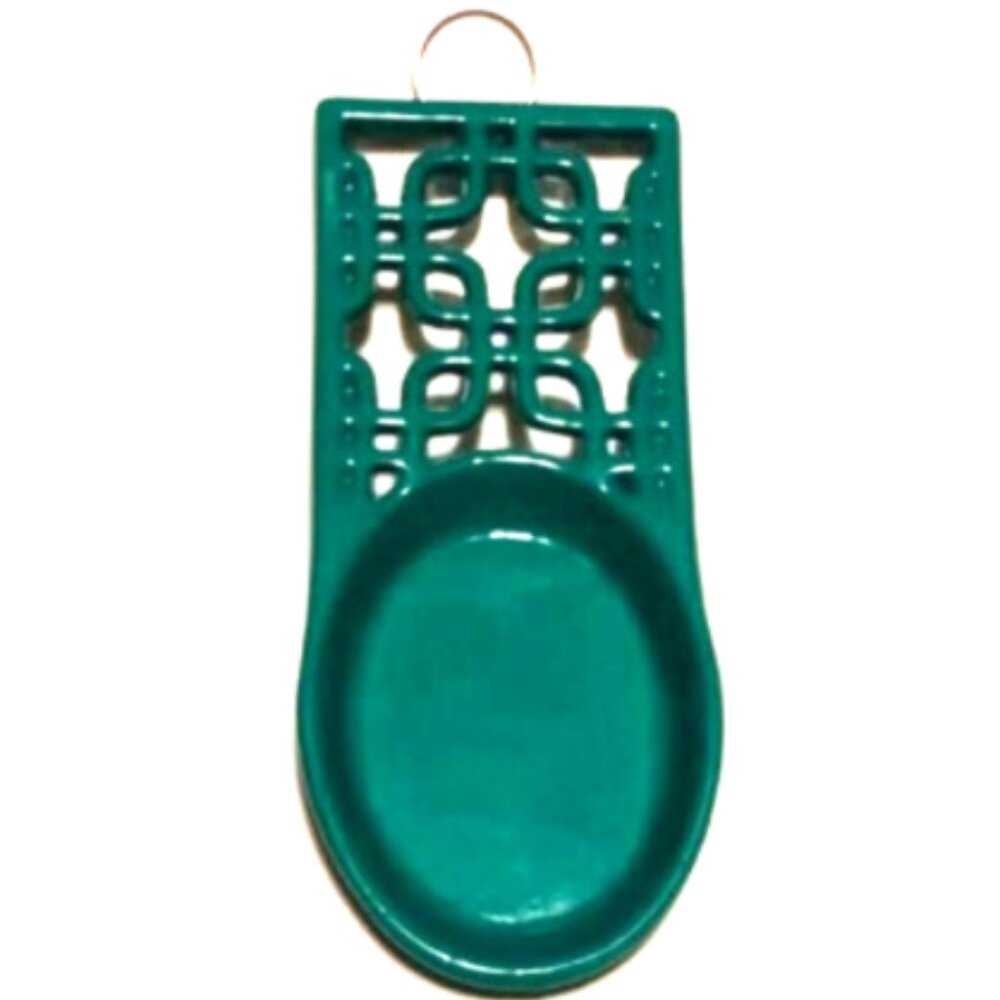 Old Dutch Emerald Green "Deco" Spoon Rest (173EM )